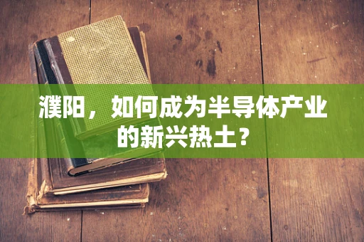 濮阳，如何成为半导体产业的新兴热土？
