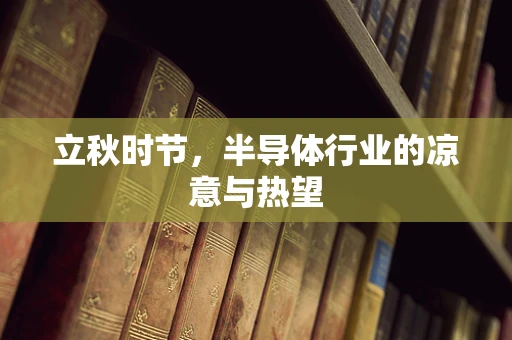 立秋时节，半导体行业的凉意与热望