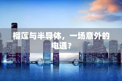 榴莲与半导体，一场意外的电遇？