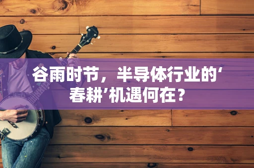 谷雨时节，半导体行业的‘春耕’机遇何在？