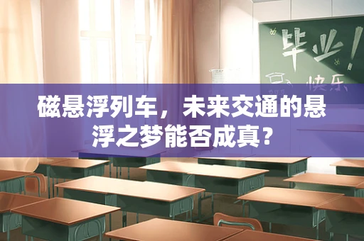 磁悬浮列车，未来交通的悬浮之梦能否成真？