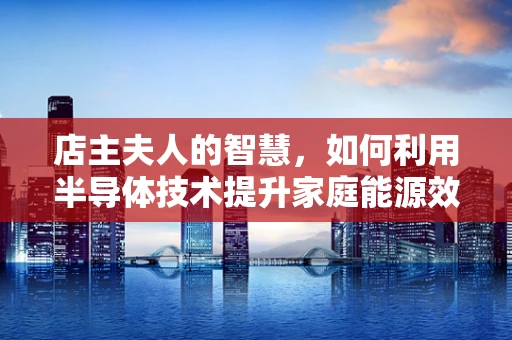 店主夫人的智慧，如何利用半导体技术提升家庭能源效率？