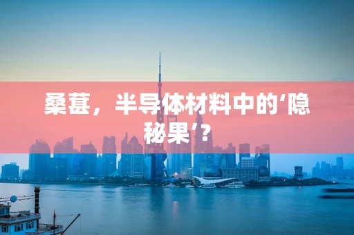 桑葚，半导体材料中的‘隐秘果’？