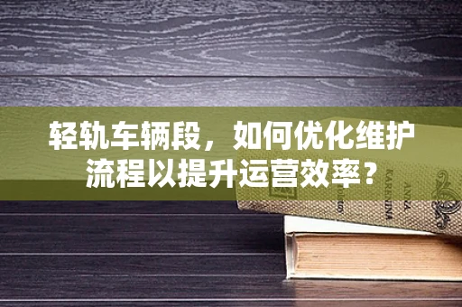 轻轨车辆段，如何优化维护流程以提升运营效率？