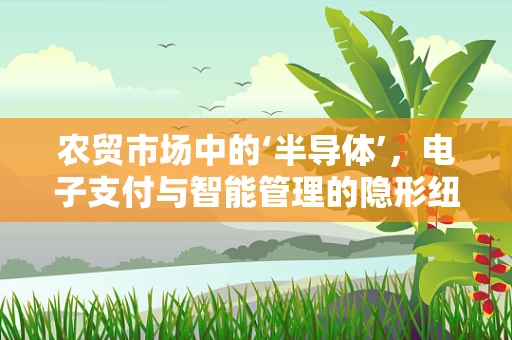 农贸市场中的‘半导体’，电子支付与智能管理的隐形纽带
