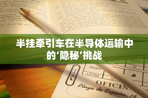 半挂牵引车在半导体运输中的‘隐秘’挑战