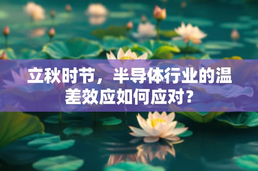 立秋时节，半导体行业的温差效应如何应对？
