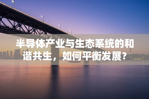 半导体产业与生态系统的和谐共生，如何平衡发展？