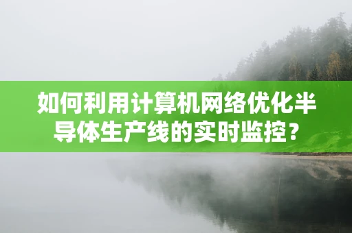 如何利用计算机网络优化半导体生产线的实时监控？