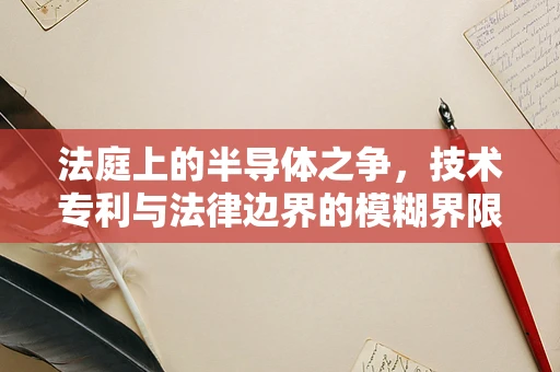 法庭上的半导体之争，技术专利与法律边界的模糊界限