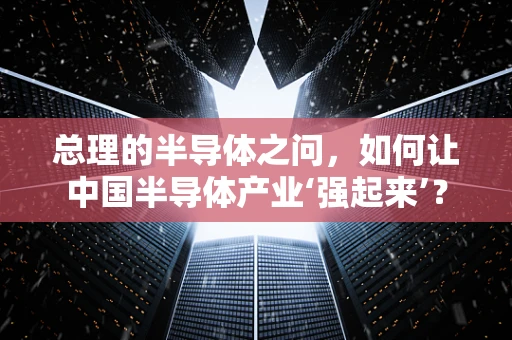 总理的半导体之问，如何让中国半导体产业‘强起来’？