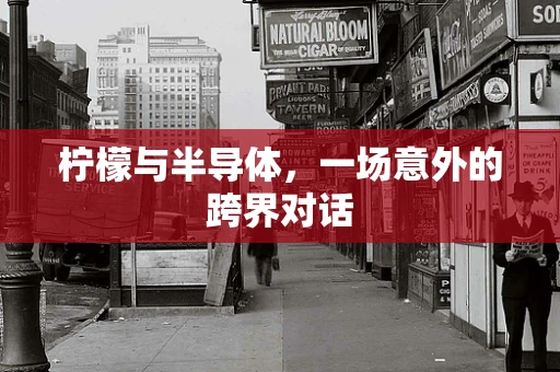 柠檬与半导体，一场意外的跨界对话