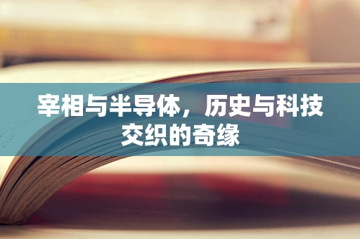 宰相与半导体，历史与科技交织的奇缘