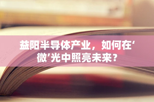 益阳半导体产业，如何在‘微’光中照亮未来？