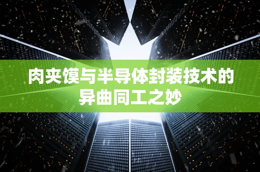 肉夹馍与半导体封装技术的异曲同工之妙