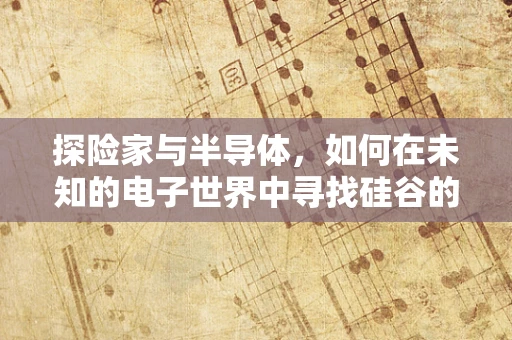 探险家与半导体，如何在未知的电子世界中寻找硅谷的宝藏？
