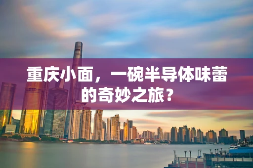 重庆小面，一碗半导体味蕾的奇妙之旅？