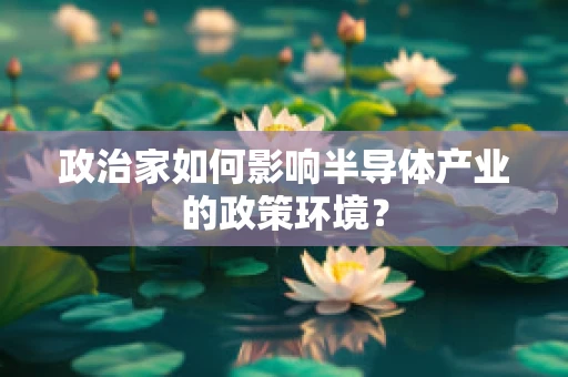 政治家如何影响半导体产业的政策环境？
