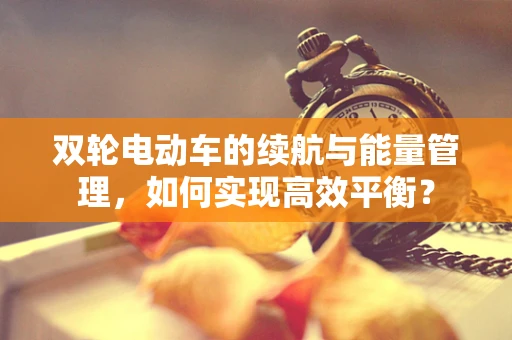 双轮电动车的续航与能量管理，如何实现高效平衡？
