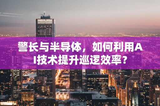 警长与半导体，如何利用AI技术提升巡逻效率？