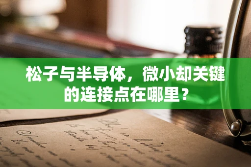 松子与半导体，微小却关键的连接点在哪里？