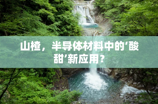 山楂，半导体材料中的‘酸甜’新应用？