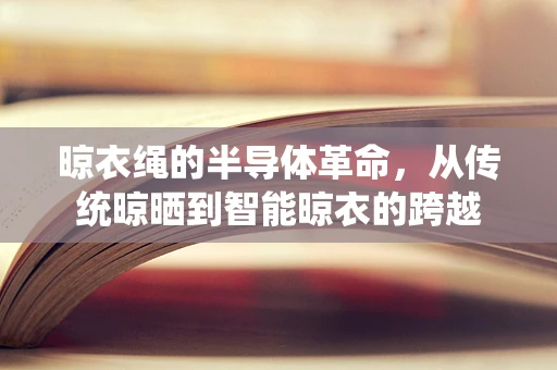 晾衣绳的半导体革命，从传统晾晒到智能晾衣的跨越