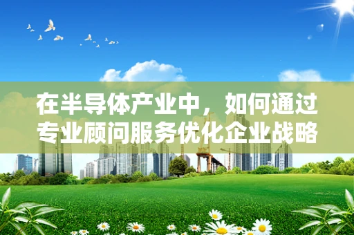 在半导体产业中，如何通过专业顾问服务优化企业战略布局？