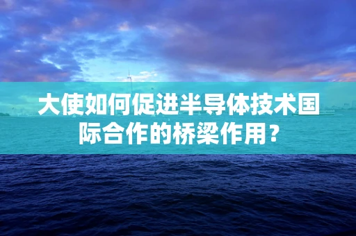 大使如何促进半导体技术国际合作的桥梁作用？