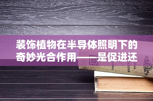 装饰植物在半导体照明下的奇妙光合作用——是促进还是干扰？