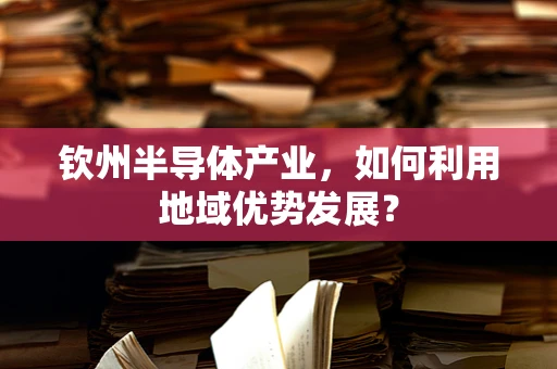钦州半导体产业，如何利用地域优势发展？