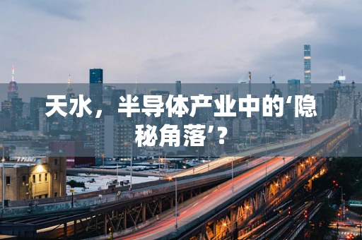 天水，半导体产业中的‘隐秘角落’？