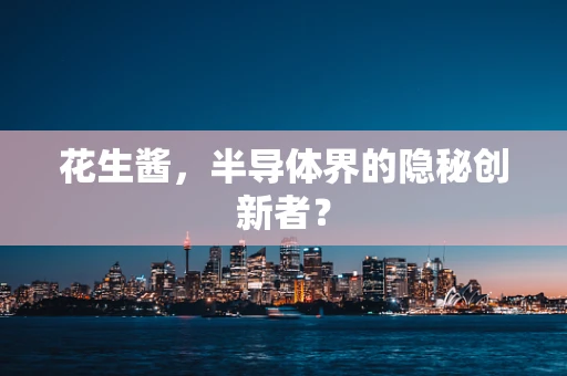 花生酱，半导体界的隐秘创新者？