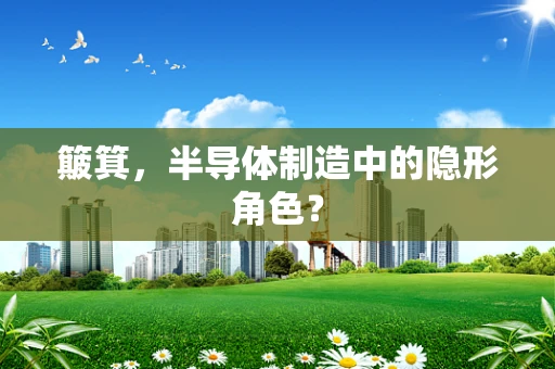 簸箕，半导体制造中的隐形角色？