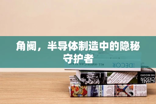角阀，半导体制造中的隐秘守护者