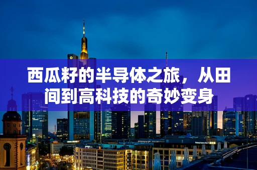 西瓜籽的半导体之旅，从田间到高科技的奇妙变身