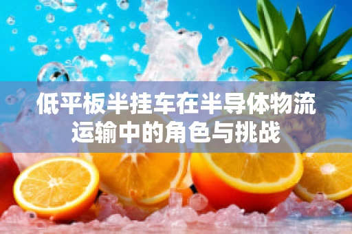 低平板半挂车在半导体物流运输中的角色与挑战