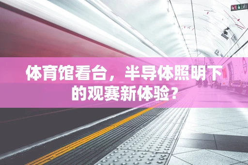 体育馆看台，半导体照明下的观赛新体验？