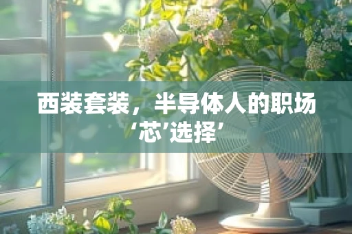 西装套装，半导体人的职场‘芯’选择’