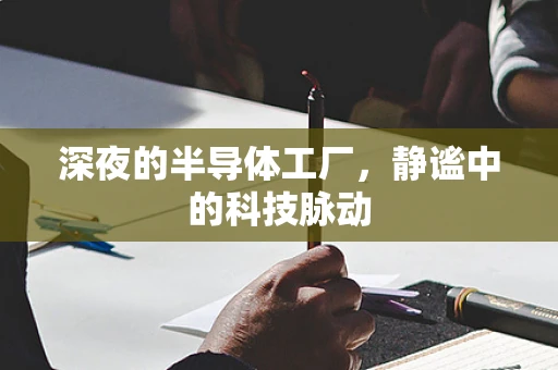 深夜的半导体工厂，静谧中的科技脉动