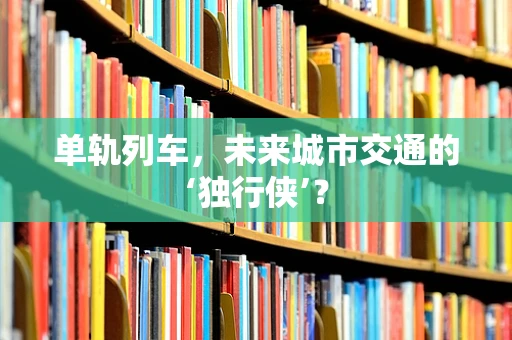 单轨列车，未来城市交通的‘独行侠’？