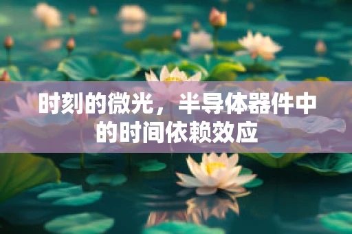 时刻的微光，半导体器件中的时间依赖效应