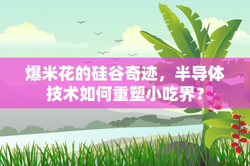 爆米花的硅谷奇迹，半导体技术如何重塑小吃界？