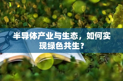 半导体产业与生态，如何实现绿色共生？