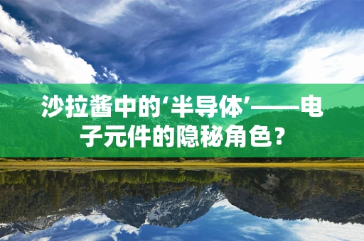 沙拉酱中的‘半导体’——电子元件的隐秘角色？