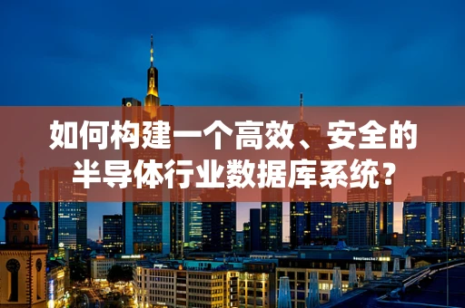 如何构建一个高效、安全的半导体行业数据库系统？