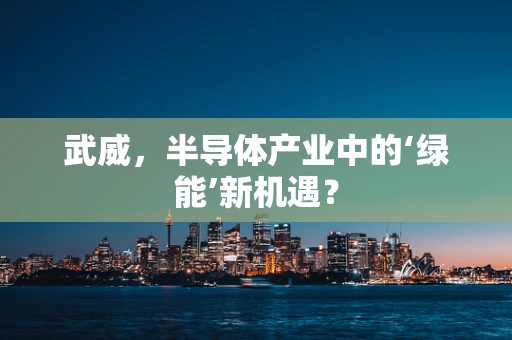 武威，半导体产业中的‘绿能’新机遇？