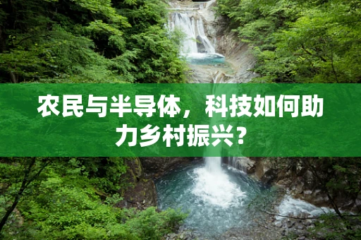 农民与半导体，科技如何助力乡村振兴？