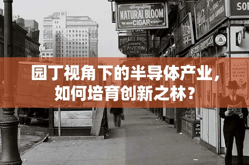 园丁视角下的半导体产业，如何培育创新之林？