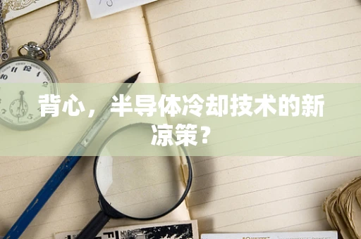 背心，半导体冷却技术的新凉策？